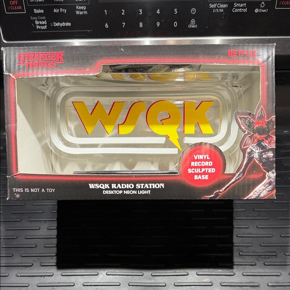 Stranger Things WSQK Radio Station Neon Light